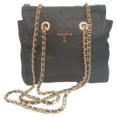 prada nylon bag chain strap